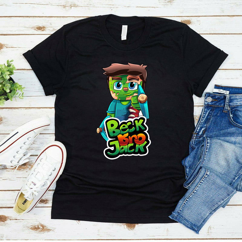 BECKBROJACK Kids T-Shirt Youtuber Gaming Gamer Boys Girls - TheMonkeyTees