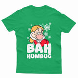 Bah Humbug Funny Christmas T-Shirt Xmas Costume Unisex Kids Boys Girls Tee Gift - TheMonkeyTees