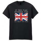 Great Britain United Kingdom Adult Kids T-Shirt This Flag Offends You I'll Help You Pack Tee