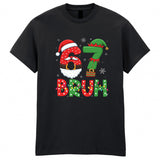 Christmas Six Seven Bruh Adult Kids T-Shirt Meme Xmas Tee
