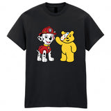 Pudsey Bear Kids T-Shirt Petrol Paw Dog Spotty Day Children Need Tee