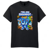Italian Brainrot Adult Kids Gaming T-Shirt 6 7 Meme Funny Game Tee