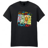 Why Fit In When You Were Born To Stand Out Kids T-Shirt Thing Seuss Book Day Tee