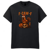 F-CAW-F Halloween Adult Kids T-Shirt Funny Chicken Tee