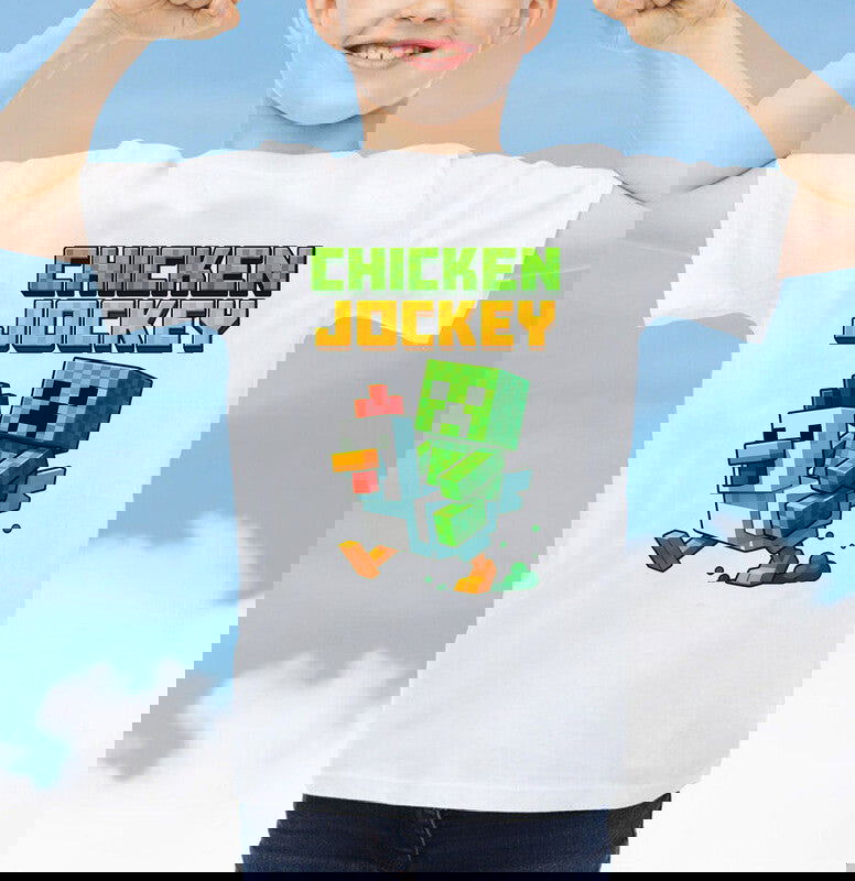 Chicken Jockey Adult Kids T-Shirt Uncle Lava Tee - TheMonkeyTees