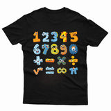 Dinosaur Number Day Kids Tshirt School Children Boys Girls Top Tee - TheMonkeyTees