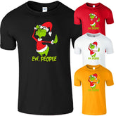 Funny Ew People Grinch T-Shirt Christmas Mens Kids Boys Sarcastic Tee Xmas Gift - TheMonkeyTees