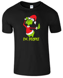 Funny Ew People Grinch T-Shirt Christmas Mens Kids Boys Sarcastic Tee Xmas Gift - TheMonkeyTees