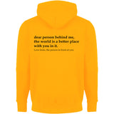 Dear Person Behind Me Hoodie You Are Enough Mental health Sweatshirt Hood
