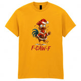 F-CAW-F Chicken Adult Kids T-Shirt Christmas Xmas Party Santa Tee