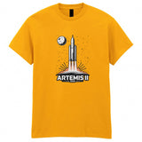 Artemis II 2026 Rocket Launch Adult Kids T-Shirt Future Moon Mission Space Exploration Science Tee