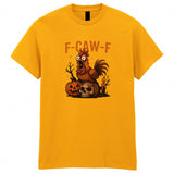 F-CAW-F Halloween Adult Kids T-Shirt Funny Chicken Tee