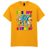6 7 Brainrot Italian Meme Kids T-Shirt It's My Birthday Childrens Game Tee