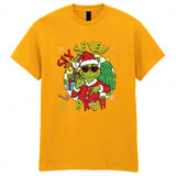 Grinch Meme Six Seven Adult Kids T-Shirt Christmas Xmas Funny Tee