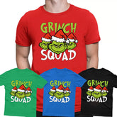Grinch Squad Mens T Shirt Funny Christmas Xmas Festive Gift Novelty Top Tee - TheMonkeyTees