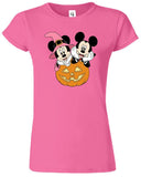 Halloween Ladies Costume Tshirt Mickey Minnie Disneyland Horror Women Top Tee - TheMonkeyTees