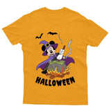 Halloween Mickey Kids Tshirt Funny Witch Scary Disneyland Horror Unisex Gift Tee - TheMonkeyTees