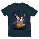 Halloween Mickey Kids Tshirt Funny Witch Scary Disneyland Horror Unisex Gift Tee - TheMonkeyTees