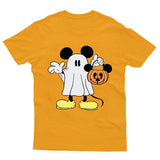 Halloween Spooky Mickey Kids T-Shirt Disneyland Mouse Ghost Unisex Funny Top Tee - TheMonkeyTees