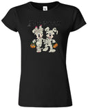 Halloween Womens T-Shirt Disney Mickey Minnie Horror Pumpkin Ladies Gift Top Tee - TheMonkeyTees