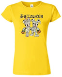Halloween Womens T-Shirt Disney Mickey Minnie Horror Pumpkin Ladies Gift Top Tee - TheMonkeyTees