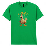 F-CAW-F Halloween Adult Kids T-Shirt Zombie Chick Tee