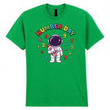 Astronaut Number Day Adult Kids T-Shirt Maths School Numeric Funny T-Shirt