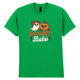 Halloween Spooky Babe Adult Kids T-Shirt Scary Tee