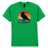 F-CAW-F Raven Adult Kids T-Shirt Halloween Horror Tee