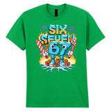 67 Six Seven Italian Brainrot Kids T-Shirt Girls Boys Christmas Meme Gamer Tee