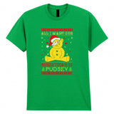 Pudsey Bear Spotty Adult Kids T-Shirt Christmas Santa Xmas Tee
