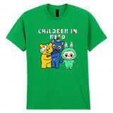 Pudsey Bear K-POP Demon Kids T-Shirt Spotty Labubu Doll Tee