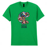 World Cup 2026 Trophy Adult Kids T-Shirt Football Soccer Flags Gaming Tee
