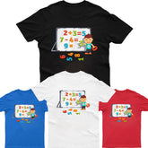 Kids Boys Girls Number Day T-Shirt Maths Day Symbols Children School Tee Top - TheMonkeyTees