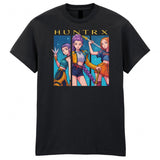 Kpop Hunters Mens Kids Tshirt Demon Huntrix Fan Gift Anime Cartoon Style Unisex - TheMonkeyTees