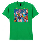 Kpop Hunters Mens Kids Tshirt Demon Huntrix Fan Gift Anime Cartoon Style Unisex - TheMonkeyTees