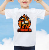 Lava Chicken Funny Gaming Adults Kids Printed Tshirt - TheMonkeyTees