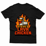 Lava Chicken Funny Gaming Adults Kids Printed Tshirt - TheMonkeyTees