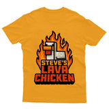 Lava Chicken Funny Gaming Adults Kids Printed Tshirt - TheMonkeyTees