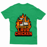 Lava Chicken Funny Gaming Adults Kids Printed Tshirt - TheMonkeyTees