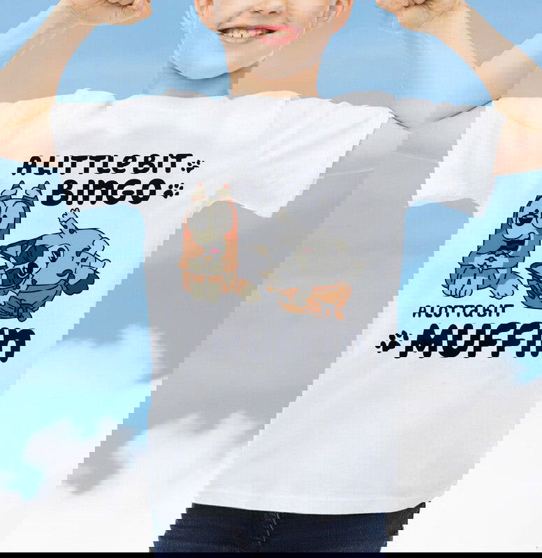 Little Bingo Lot Of Muffin Adult Kids T-Shirt Bluey Inspired Tshirt - TheMonkeyTees