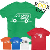 Loded Diper T-Shirt Diary Of A Wimpy Book Day Costume Adult Kids Tee - TheMonkeyTees