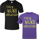 Luke Littler Kids Adult T-Shirt The Nuke DARTS WORLD CHAMPION 2025 Tee - TheMonkeyTees