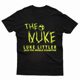 Luke Littler Kids Adult T-Shirt The Nuke DARTS WORLD CHAMPION 2025 Tee - TheMonkeyTees