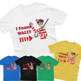 I Found Wally T-Shirt Where's Wally Funny Book Day Children Costume Adult Tee