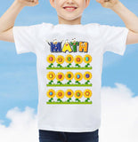 Maths Number Day Adult Kids Funny T-Shirt School Symbols Event 2025 Tee - TheMonkeyTees