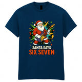 Christmas Six Seven Santa Adult Kids T-Shirt Funny Xmas Tee