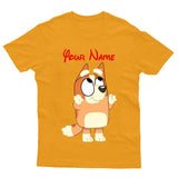 Personalised Adult Kids T-Shirt Mummy Funny Mum Bluey Dog Tee - TheMonkeyTees