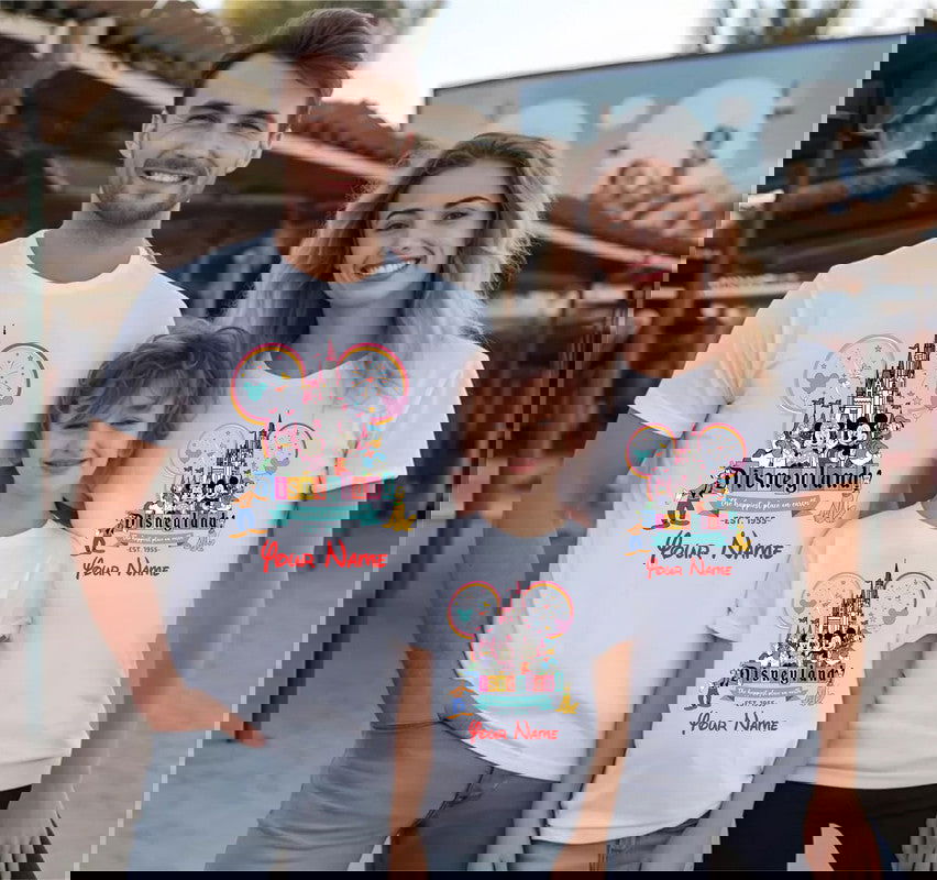 Personalised Disneyland Adult Kids T-Shirt Vacation T shirt - TheMonkeyTees