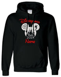 Personalised Kids Disneyland 2024 2025 Hoody Family Matching Mickey Minnie Hood - TheMonkeyTees